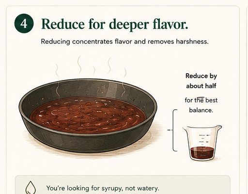 Reduce for deeper flavor