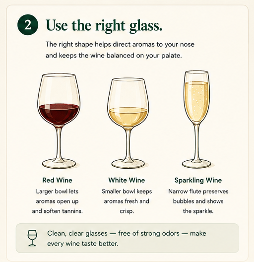 Use the right glass