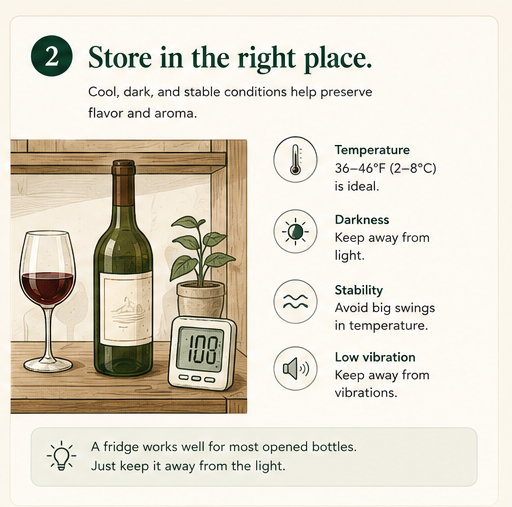 Store in the right place