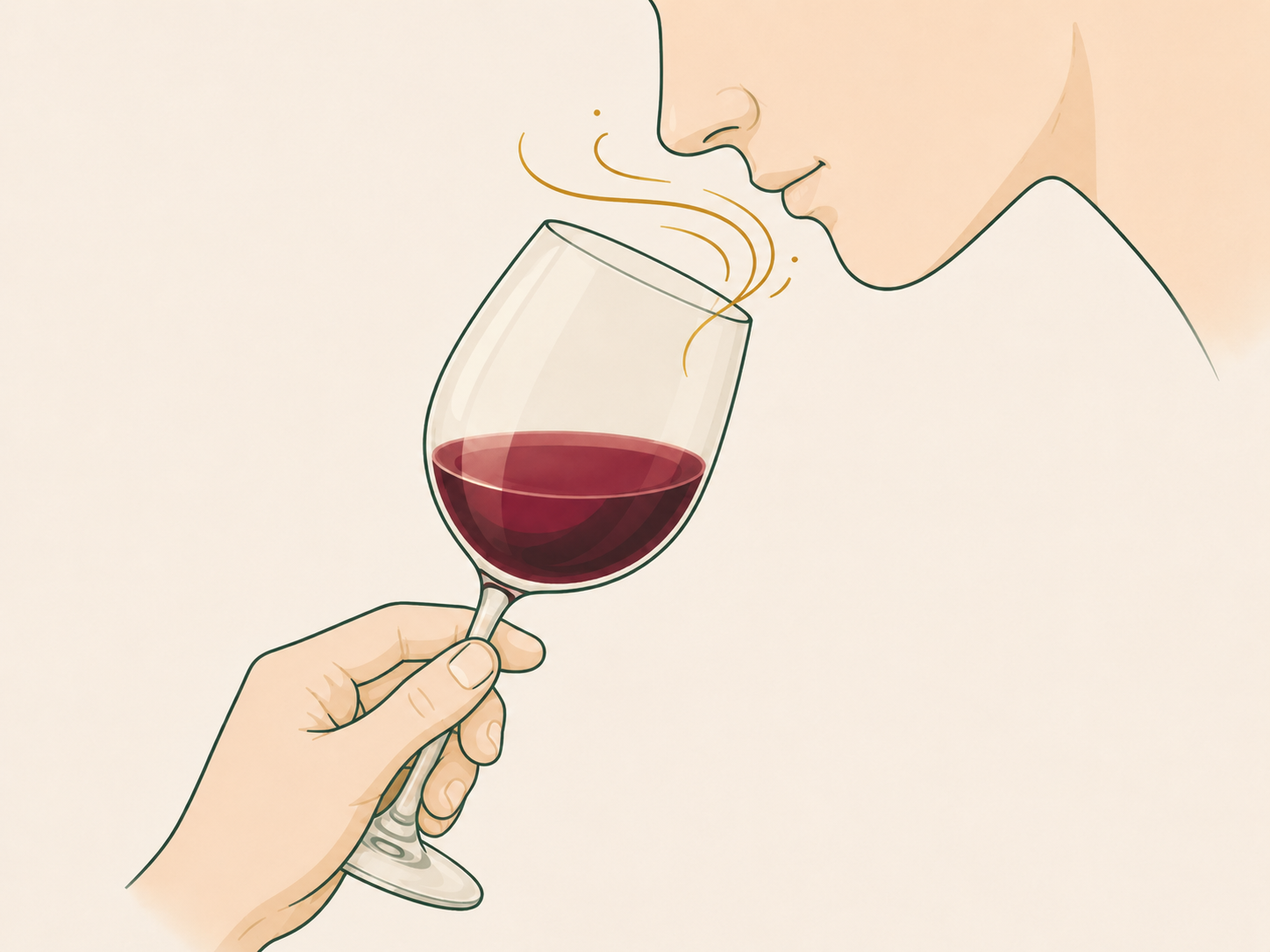 Step 2 smell before you sip